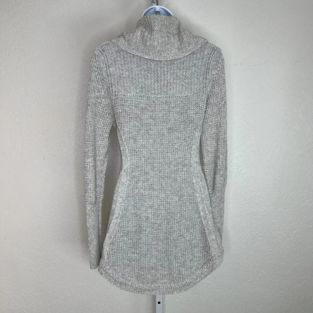 Anthropologie MOTH Cowl Neck Sweater, Light Grey, Cotton/Cashmere Blend,‎ Small
